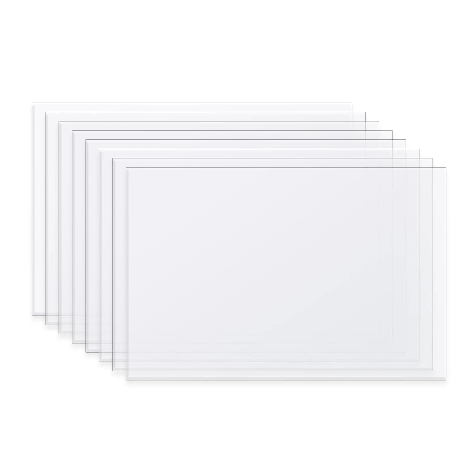 8 PCS Quilting Template Plastic Sheets Translucent 12x18 Inch Reusable DIY