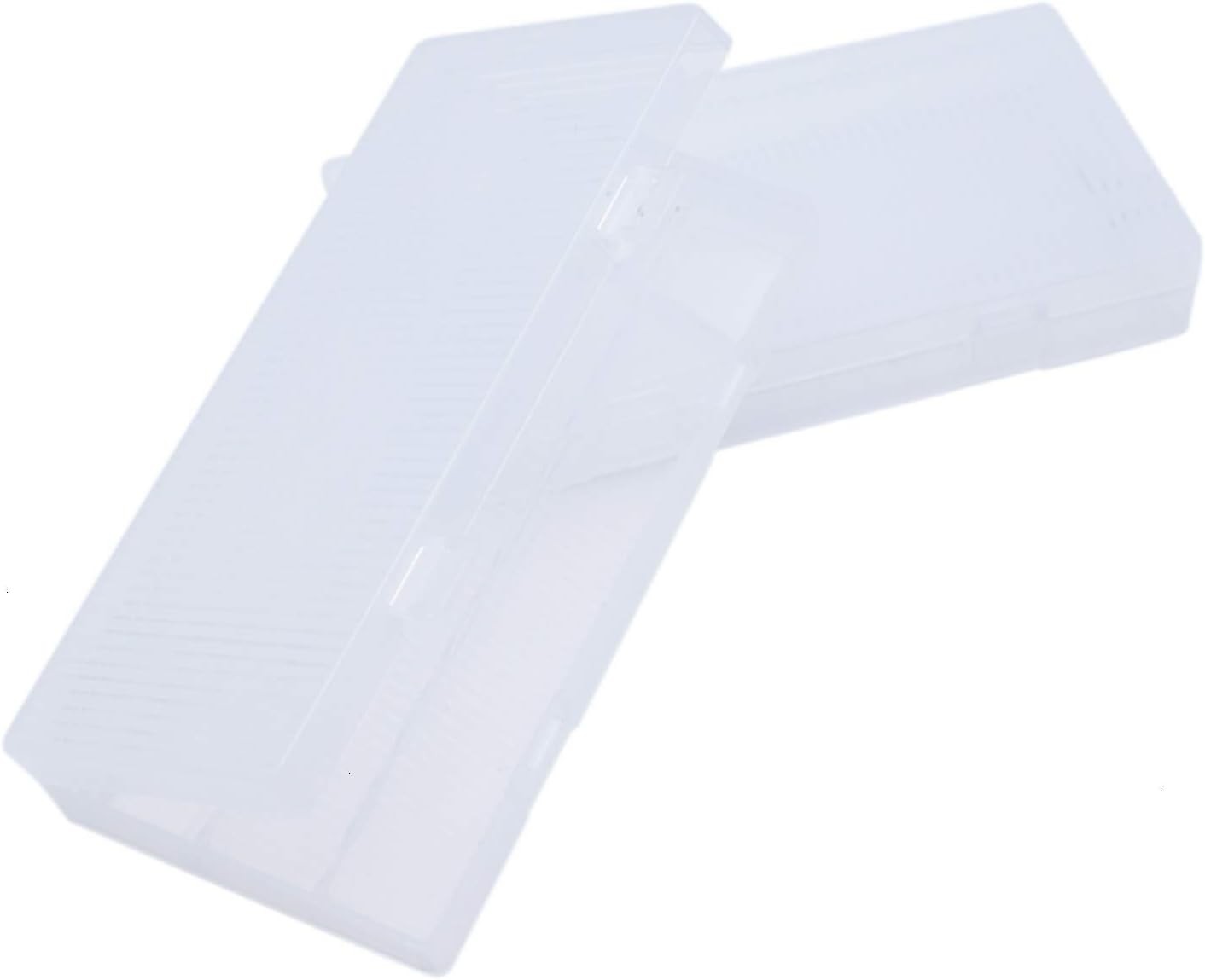 2 Pack 8 Cell 18650 Plastic Battery Storage Case with Hook Holder Waterproof Tra