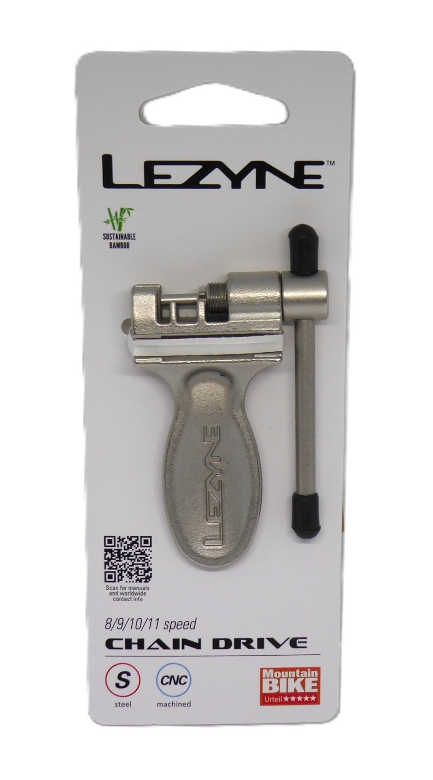 Lezyne Chain Drive Chain Breaker Tool with Replaceable Pins, Chromoly