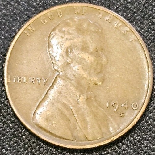 1940 Lincoln Wheat Cent • San Francisco Mint • Circulated • Free Shipping