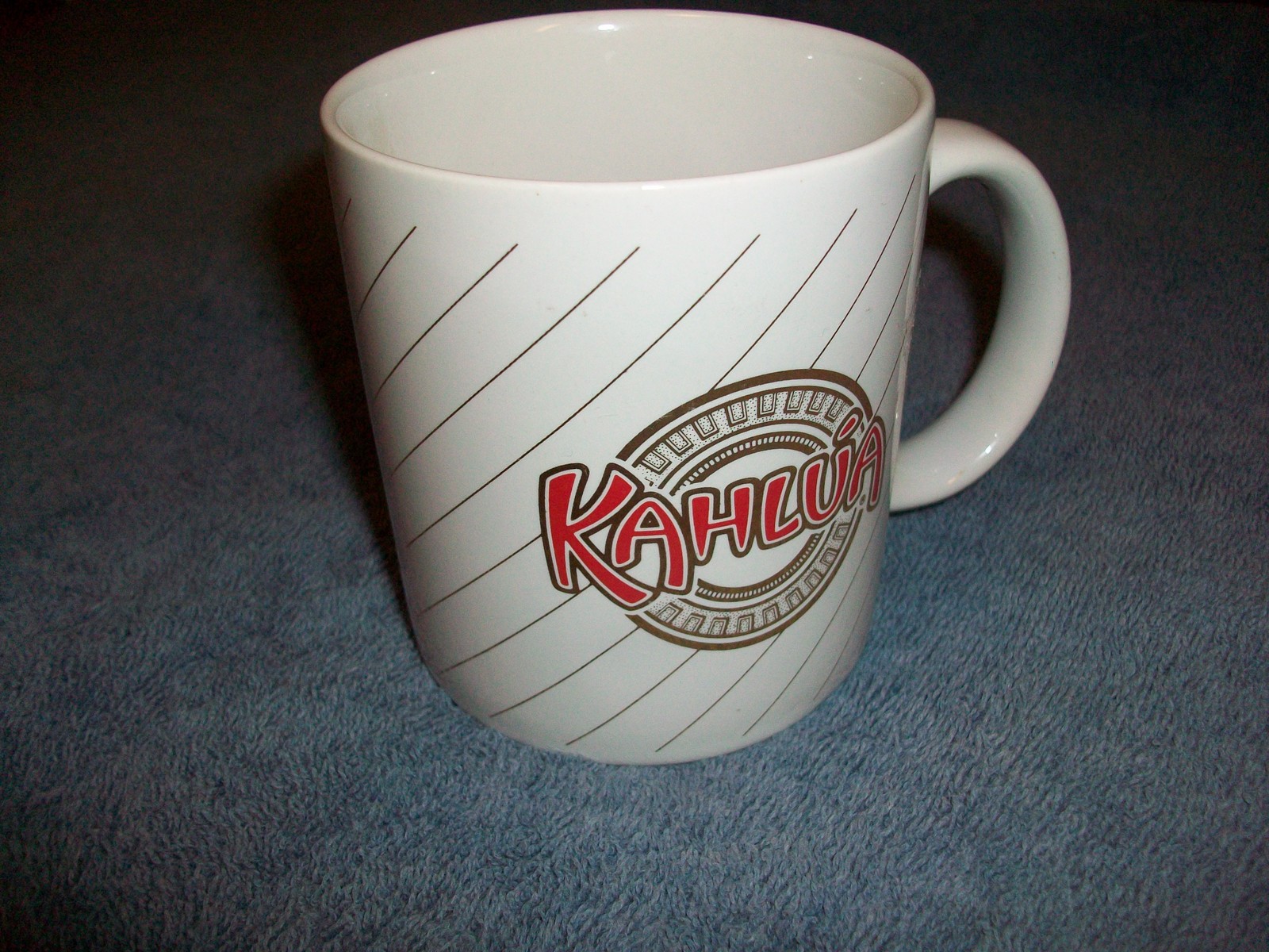 KAHLUA Coffee Cup Mug White Red & Gold