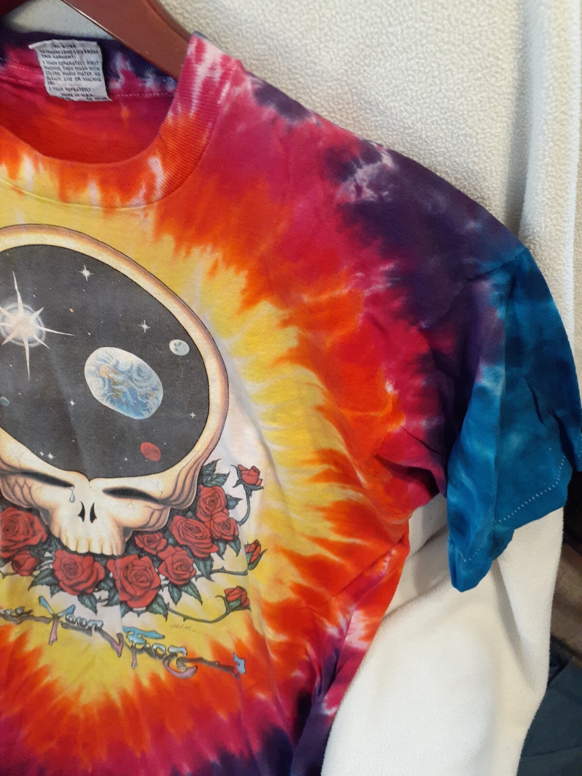 1992 GRATEFUL DEAD SPACE YOUR FACE T-Shirt by Liquid Blue Sz Large