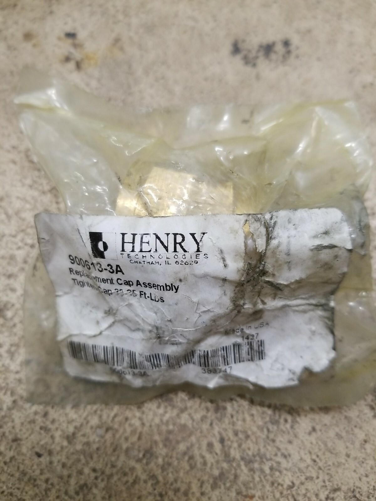 Henry Technologies 900613-3A Repl Brass Cap FREE SHIPPING