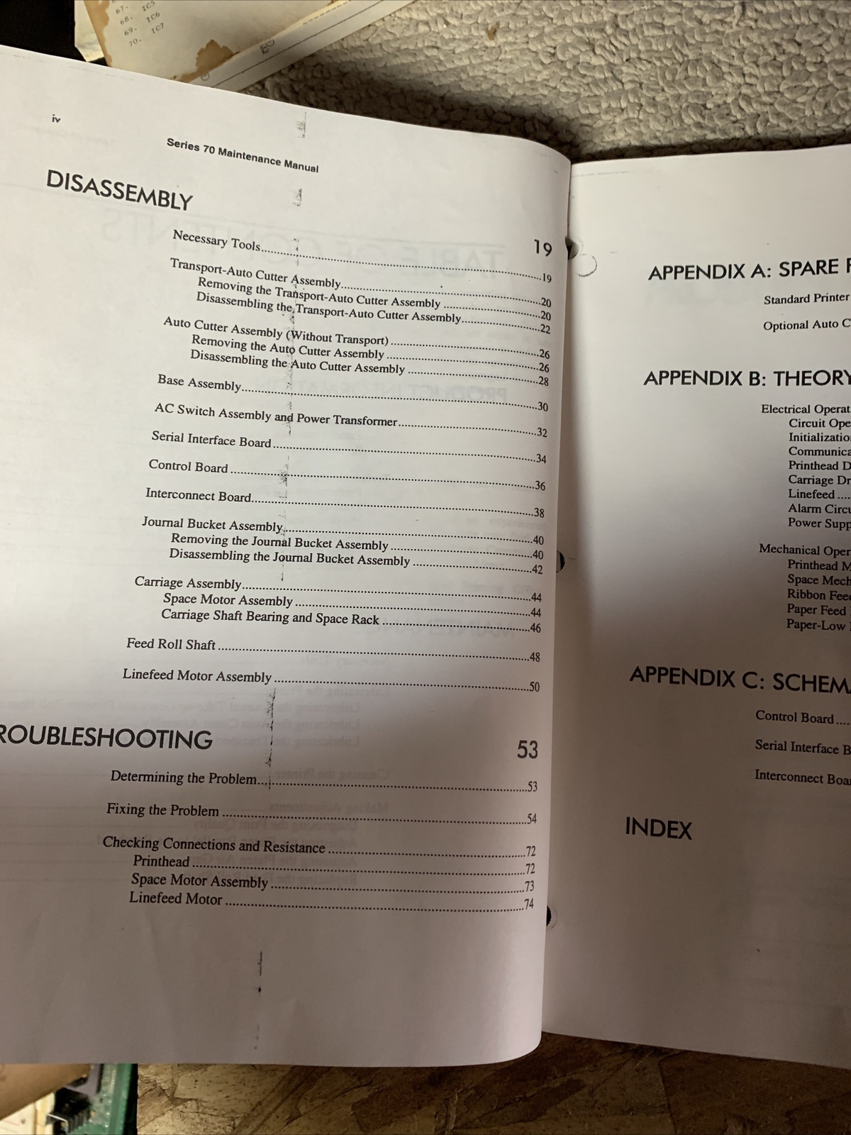 Smart Printer Pcos 70 Series original ARCADE video game manual