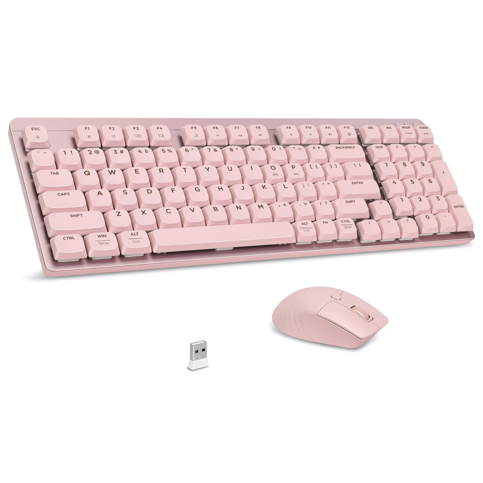 Wireless Keyboard and Mouse Set ,Mechanical Feel gaming keyboard ,Rechargeable