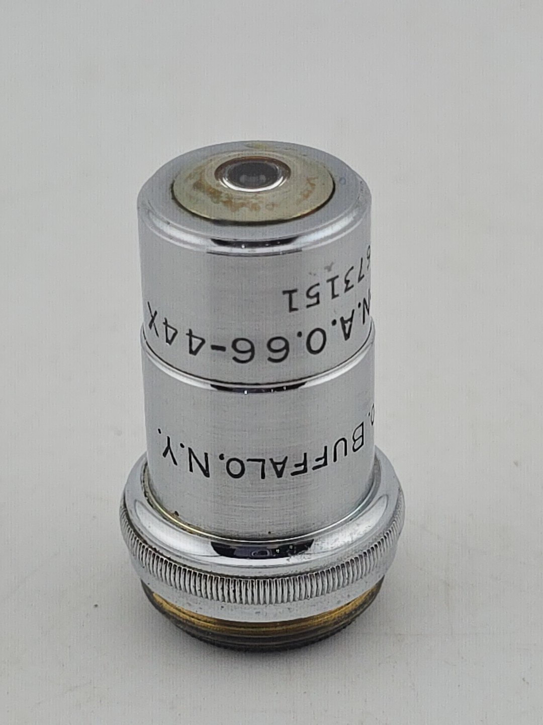 Spencer Lens Co Microscope Objective 4 mm- NA 0.66-44x