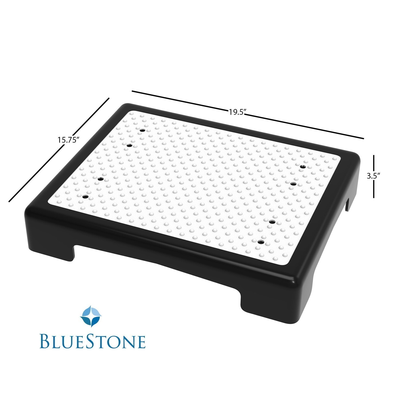 Platform Stepping Stool W/ Slip-Resistant Top Polypropylene Indoor 440 Lbs New