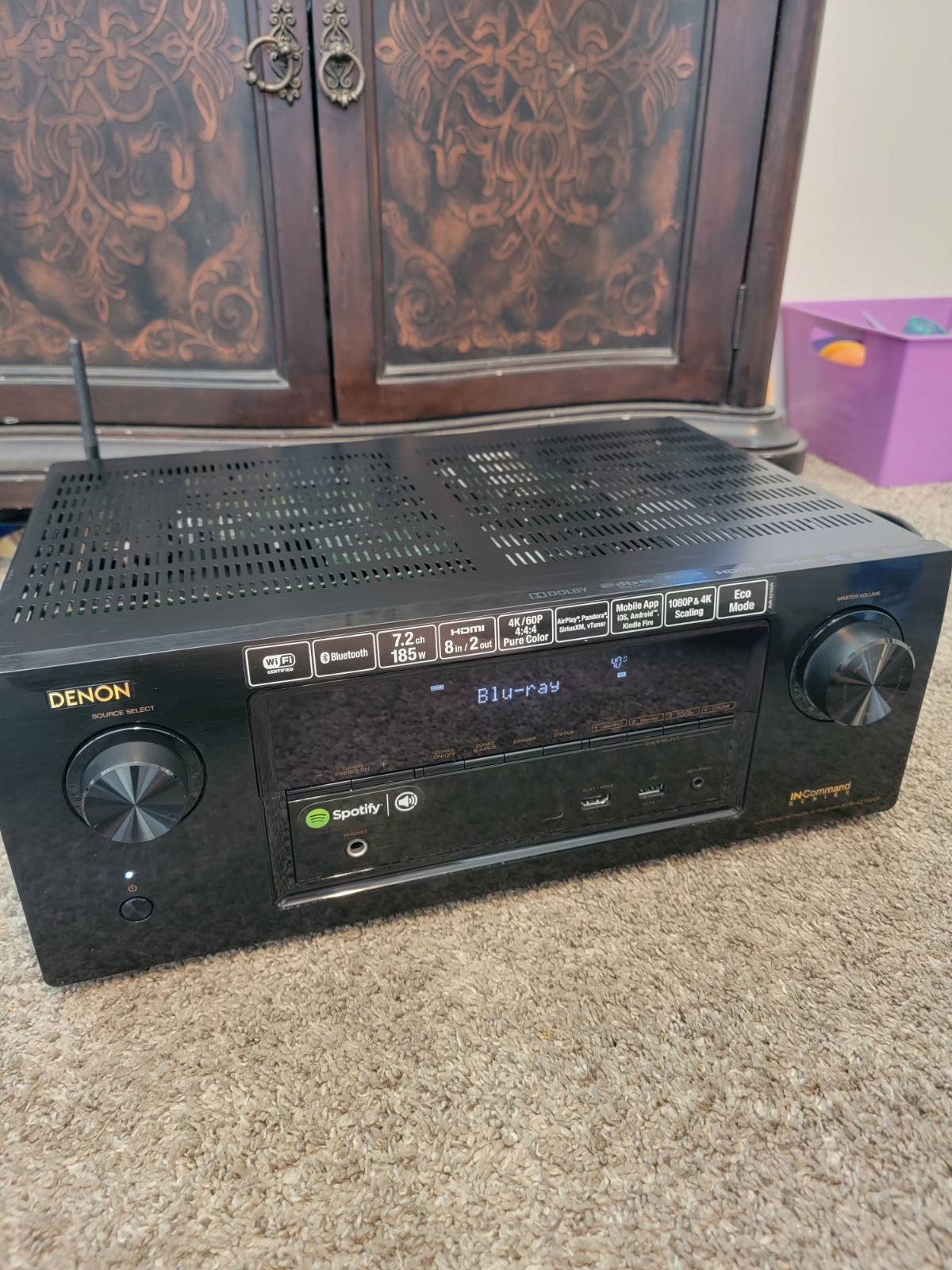 Denon Integrated Network AV Receiver AVR-X2100W - No Remote