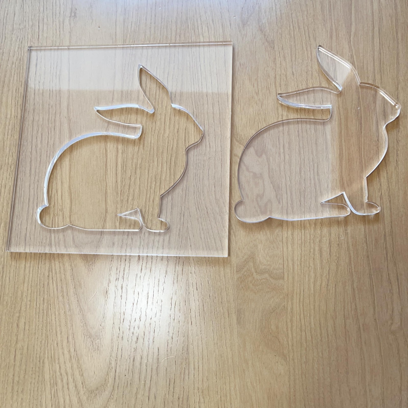 Bunny Router Template, Clear Acrylic, 7.5 x 7.5 inches, for Woodworking and C...