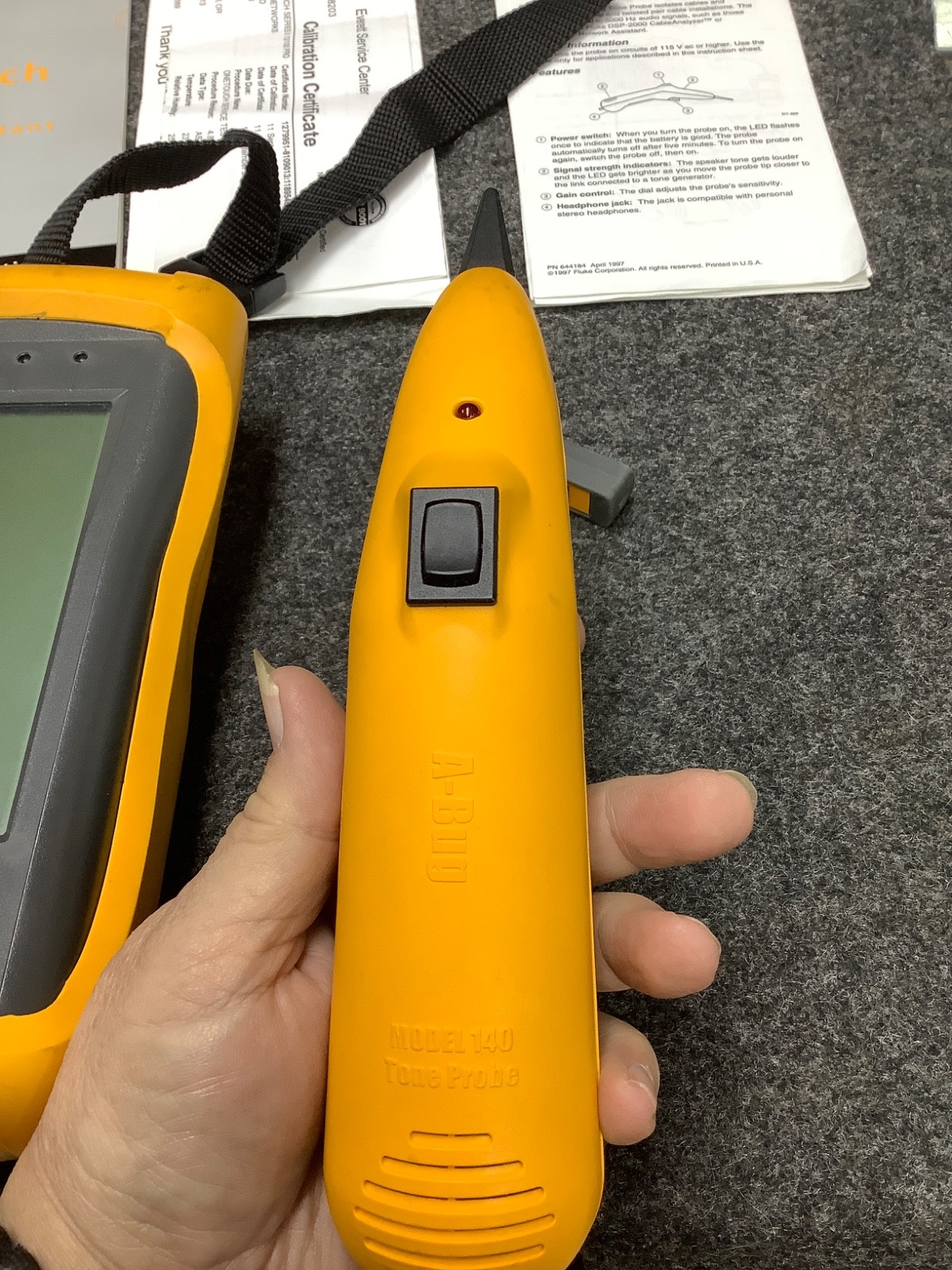 FLUKE, ONE TOUCH SERIES II NETWORK ASSISTANT (SEE DESCRIPTION FOR OTHER ITEMS)