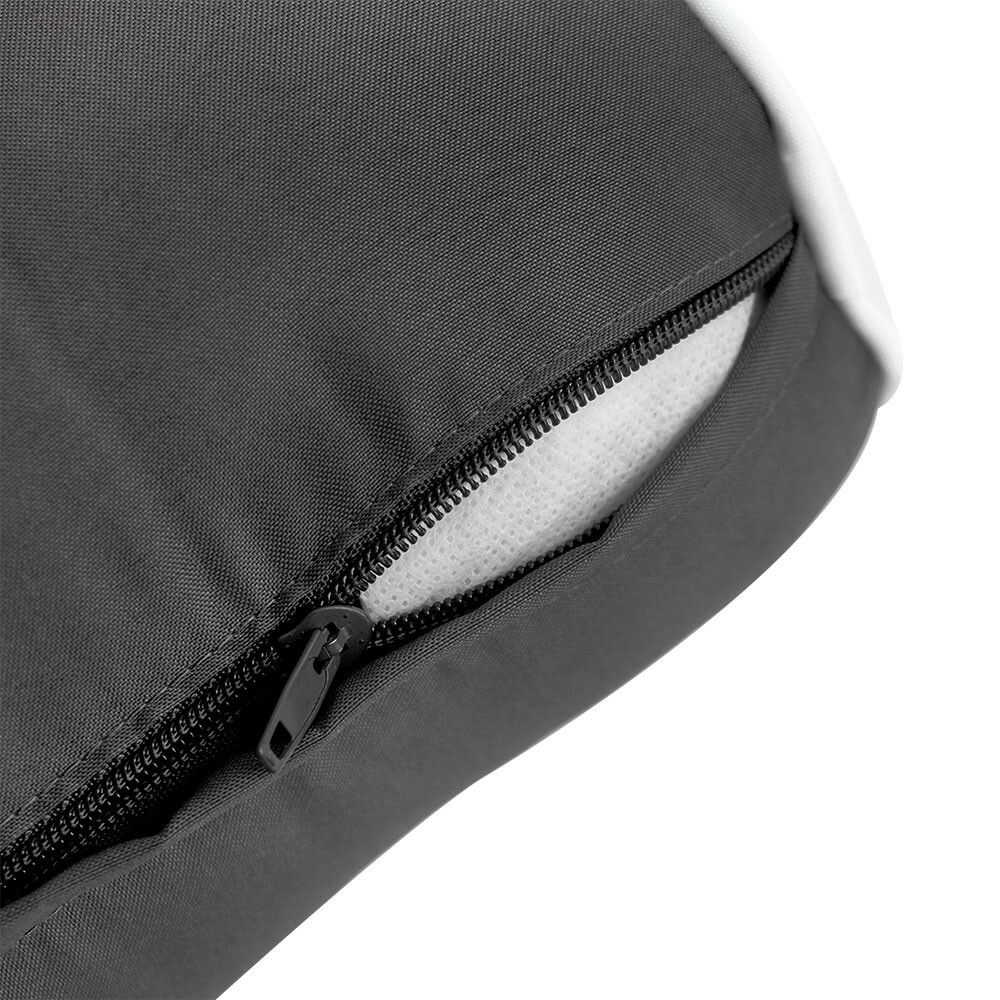 COVER ONLY Style2 Outdoor Bolster Back Pillow Slipcover Contrast Trim Crib-AD003