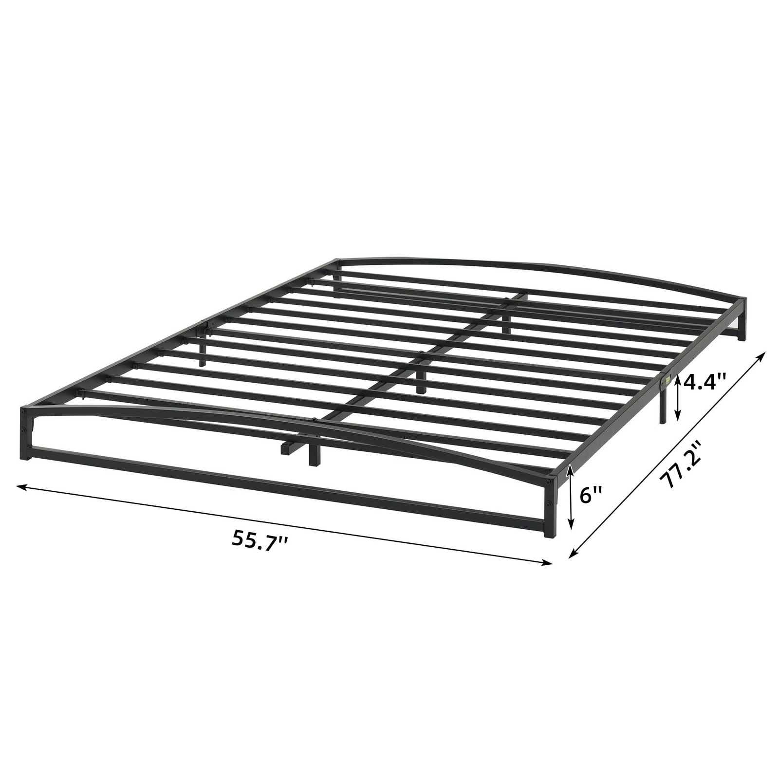 Twin/Full/Queen Size Bed Frame 6"/10" Metal Platform Bed Frame W/Storage Heavy D