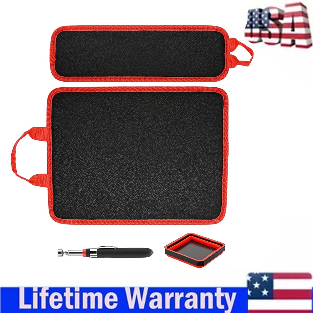 2 Flexible Magnetic Tool Mats & 1 Magnetic Parts Trays & 15 lb Telescoping USA