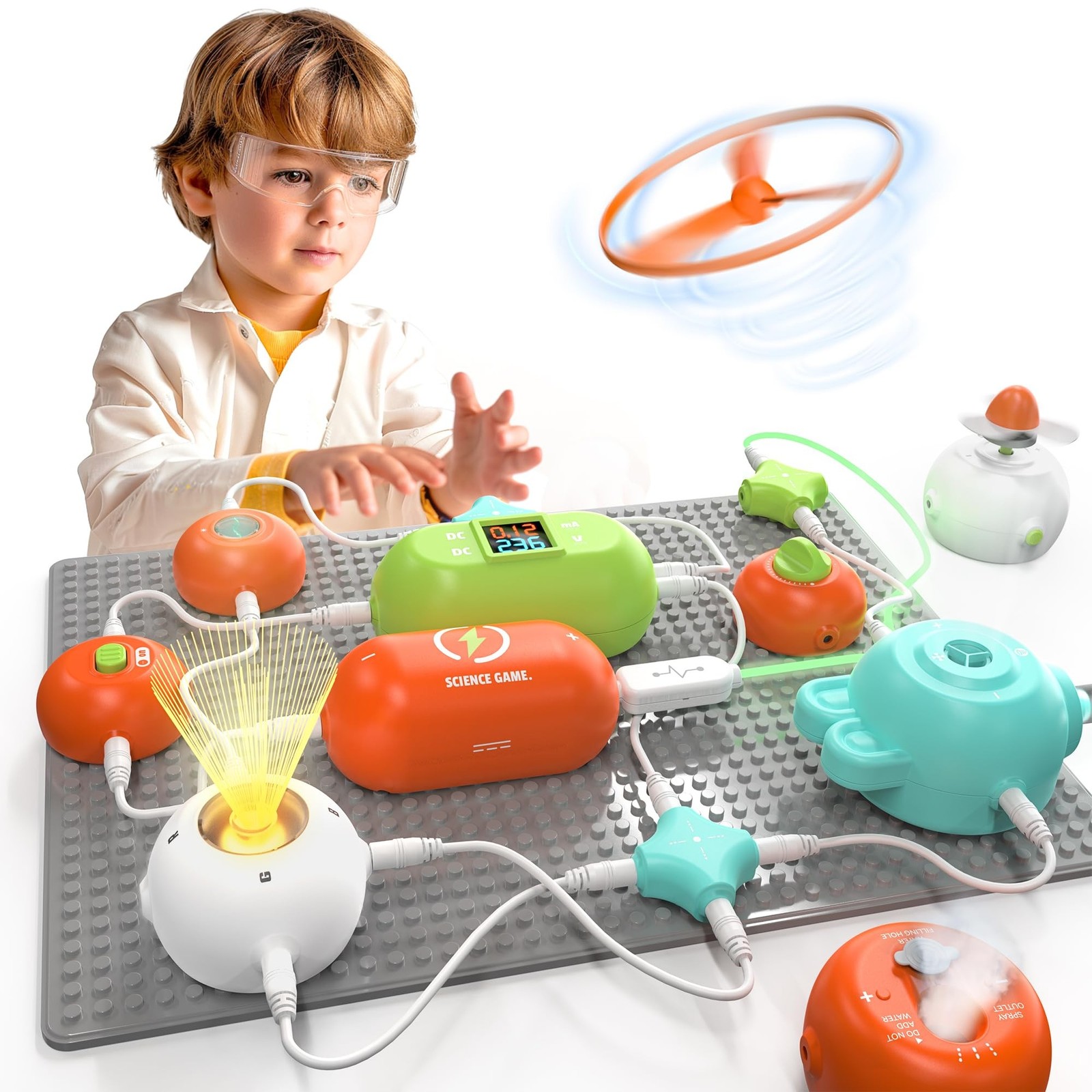 SMILESSKIDDO RC1007 Electronics Exploration Kit - 420 Projects, 35 Circuit Parts