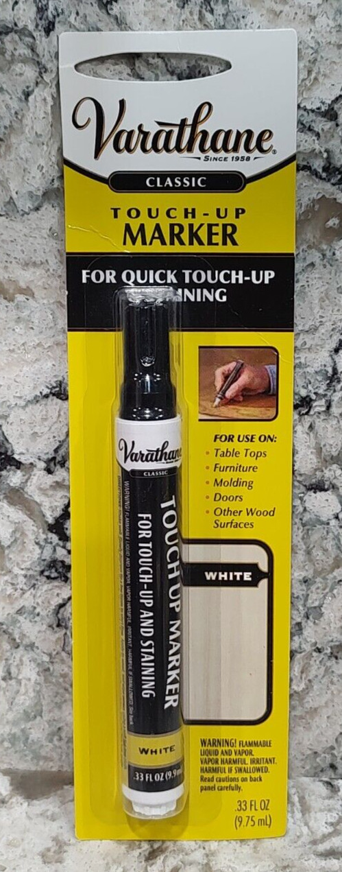 VARATHANE TOUCH UP MARKER for WOOD REPAIR - WHITE - .51 oz / 14g