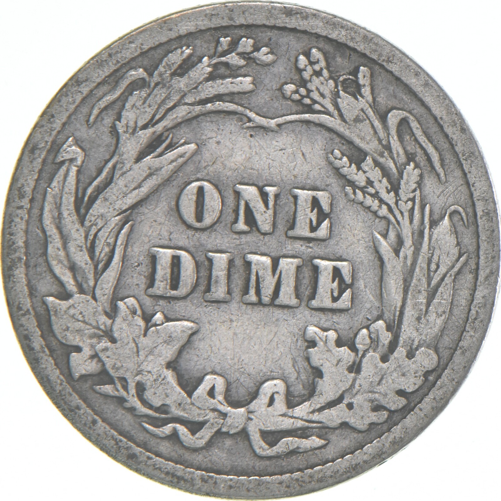 1913-P Barber Dime 90% Silver Average Circ