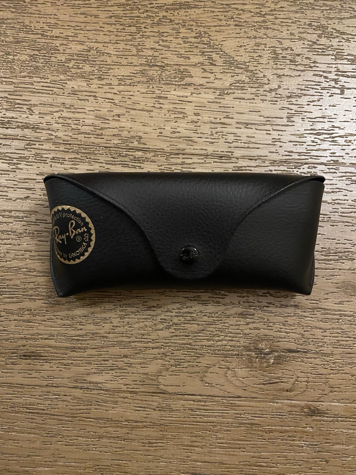 Authentic Ray-Ban Sunglasses Leather Case Only Black Free Shipping