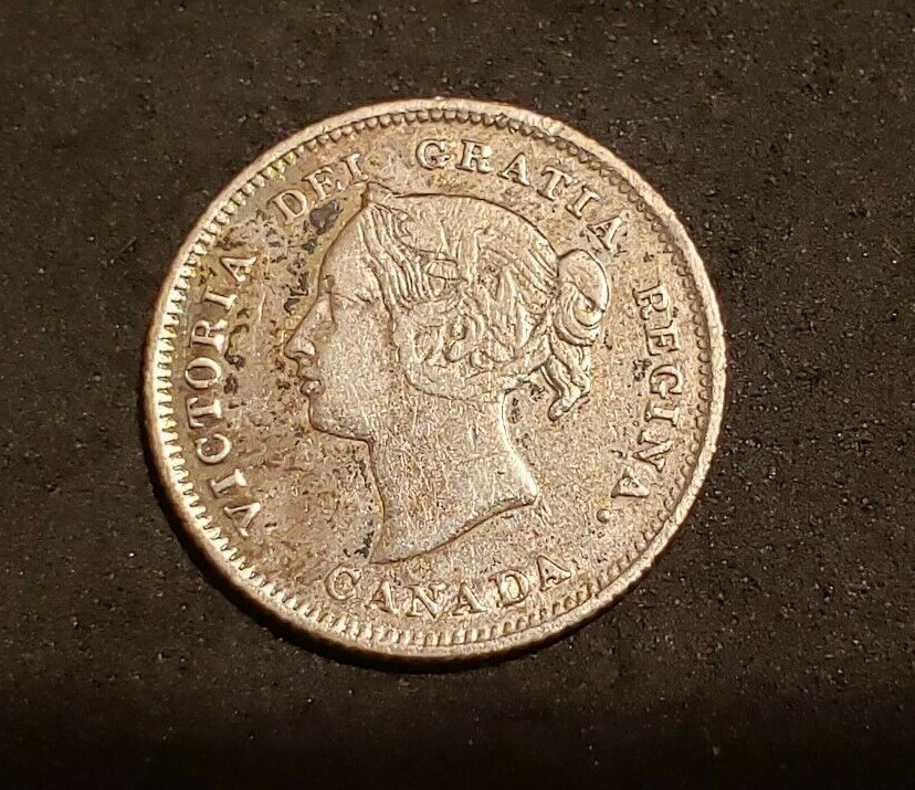 1880H Canada Silver Five Cents