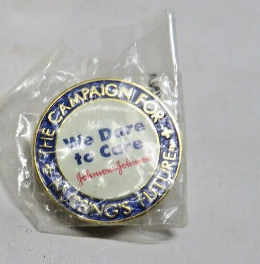 Johnson and Johnson Pin The Campaign For Nurses Future We Dare to Care Hat Pin