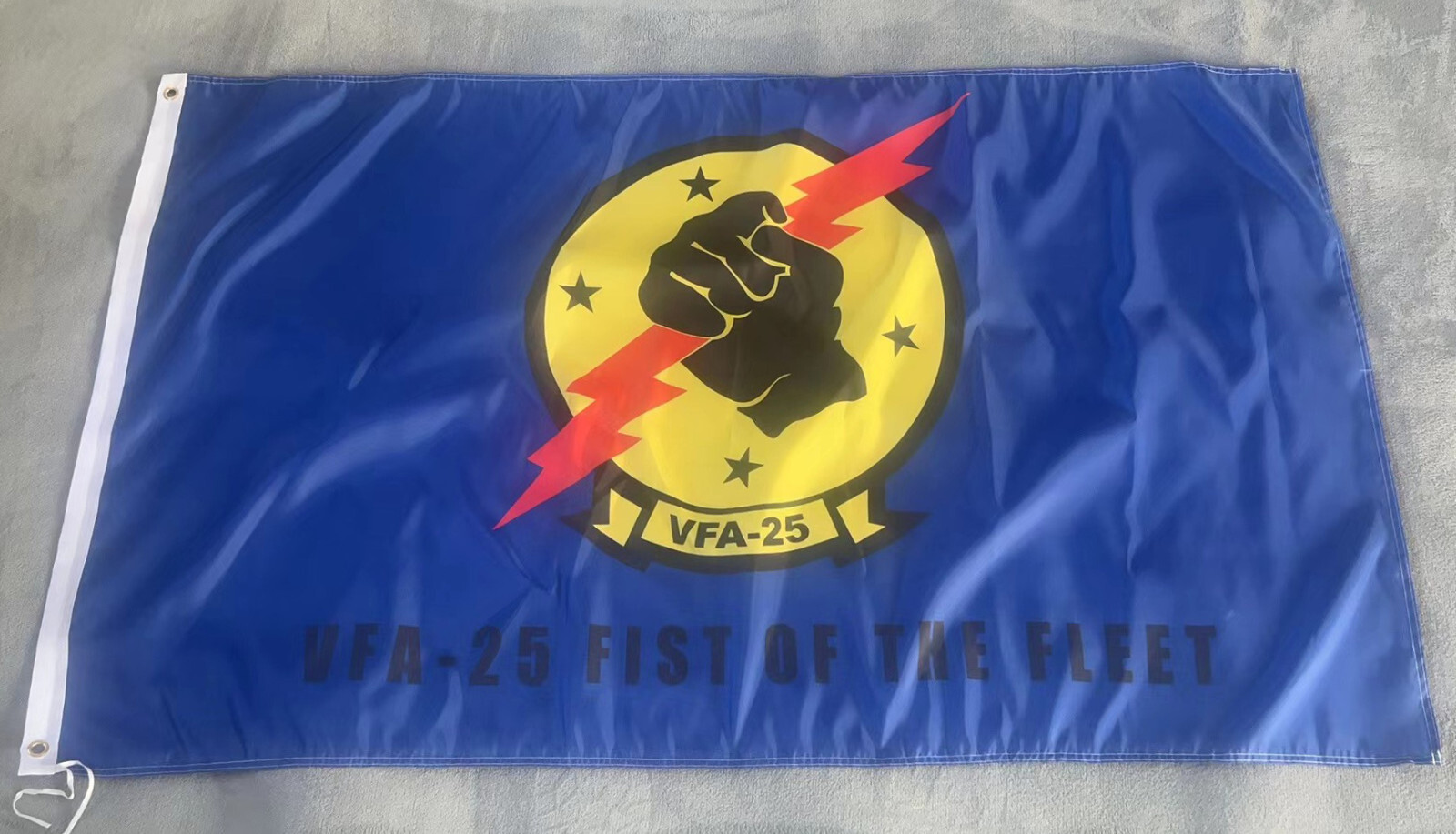 USN VFA-25 "Fist Of The Fleet" 3x5 ft Single-Sided Flag Banner