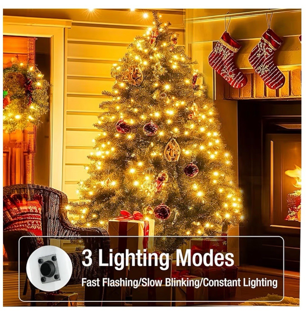 15 Pack Warm White LED Waterproof Flexible Fairy String Lights Battery Powered