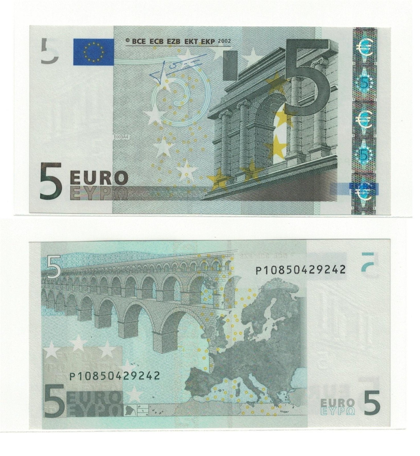 European Union / Netherlands, P8p, 5 Euro, Sign. J.C. Trichet, GEM UNC