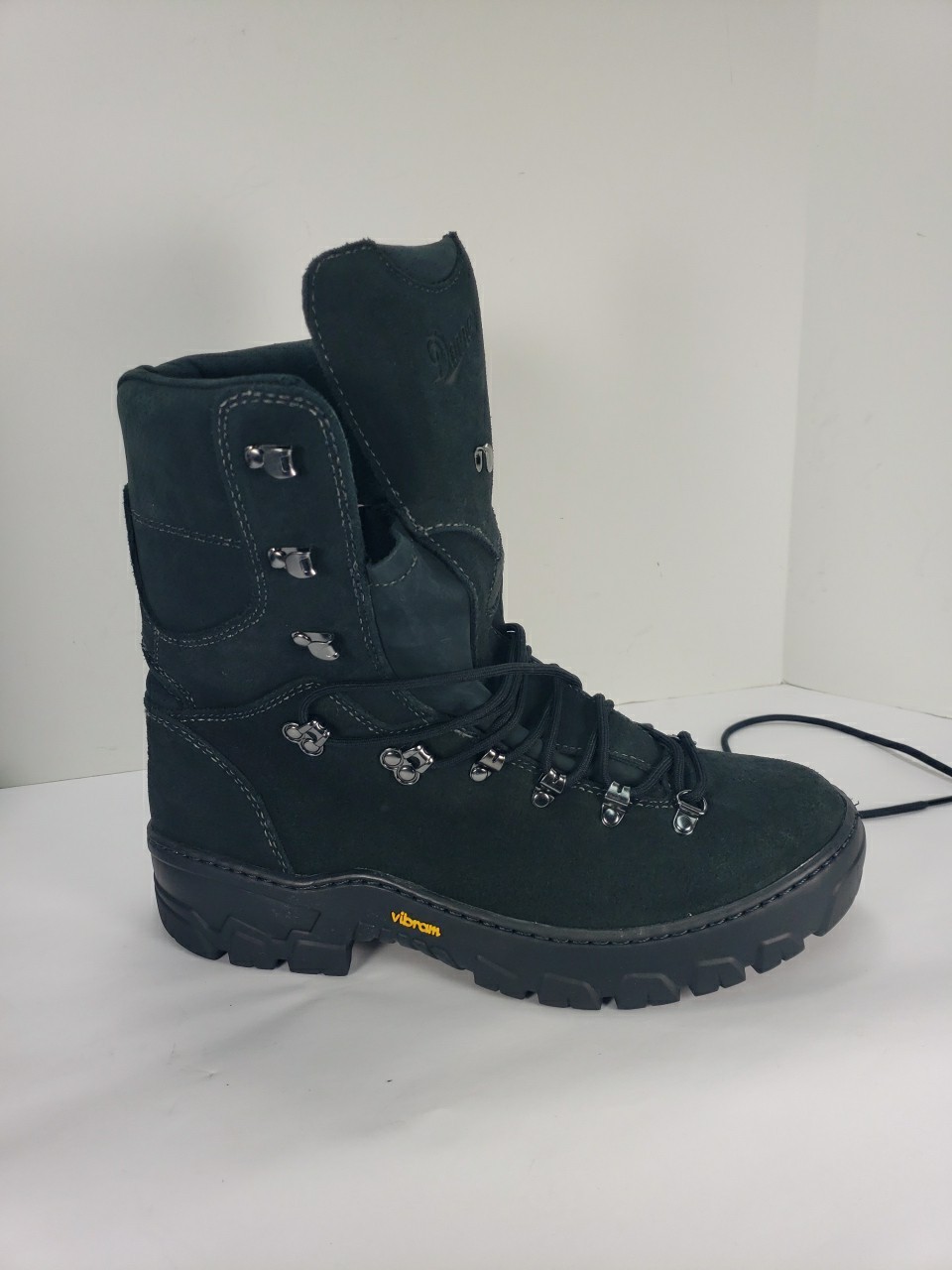 DANNER WILDLAND TACTICAL FIREFIGHTER BLACK LEATHER BOOTS 18050 MEN 11.5 EE MINT