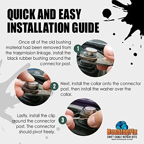 BushingFix RX1Kit Transmission Shift Linkage Repair Kit, Automatic