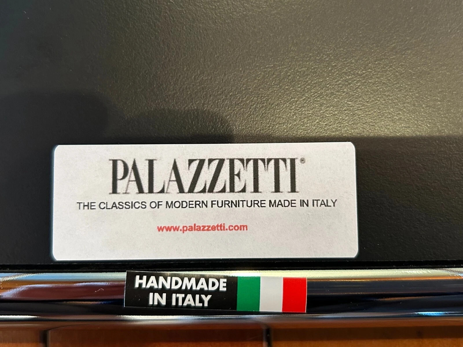 BREUER WASSILY CHAIR SET BLACK LEATHER PARTS MADE IN ITALY for PALAZZETTI