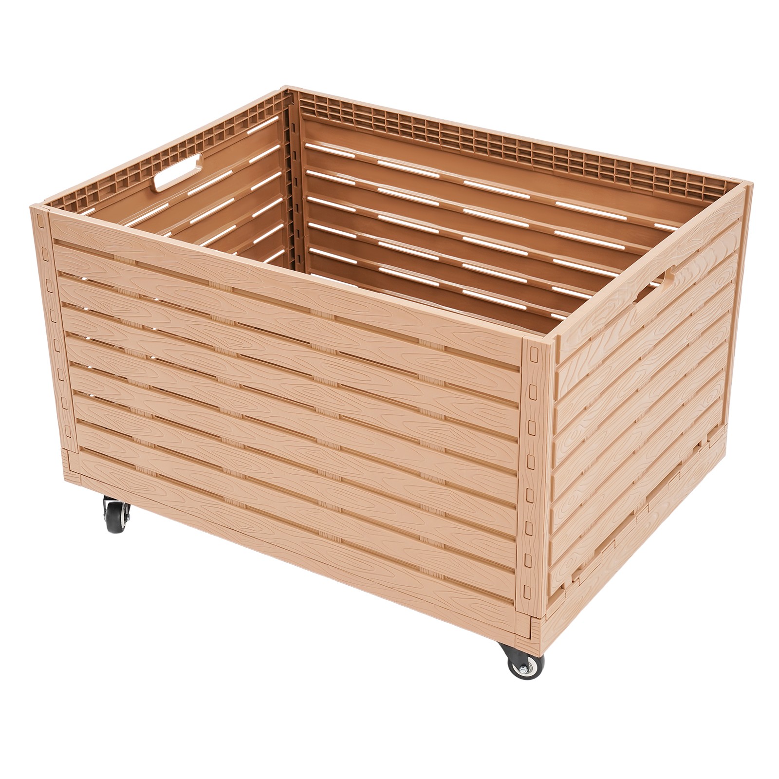 2PCS Foldable Storage Bins Storage Bin Large Capacity Storage Basket with 360°