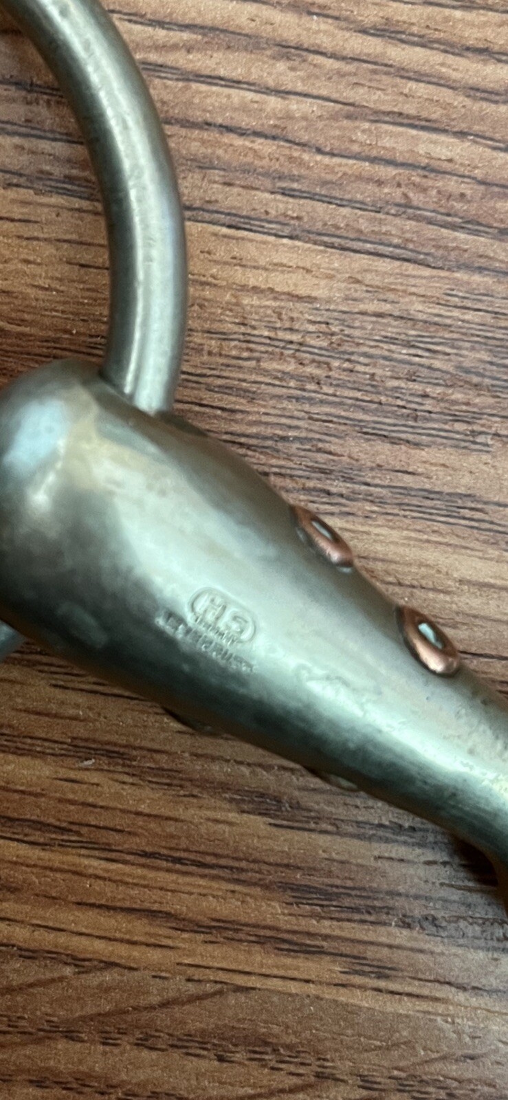 HS Herm Sprenger Loose Ring Whistle Snaffle Bit 5” Vintage