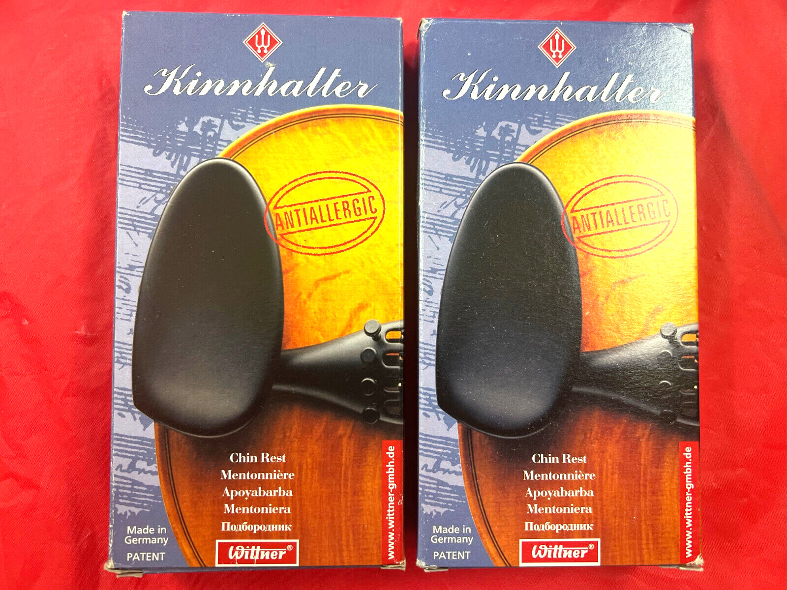 2  Wittner Violin Chinrest Side Mount 3/4