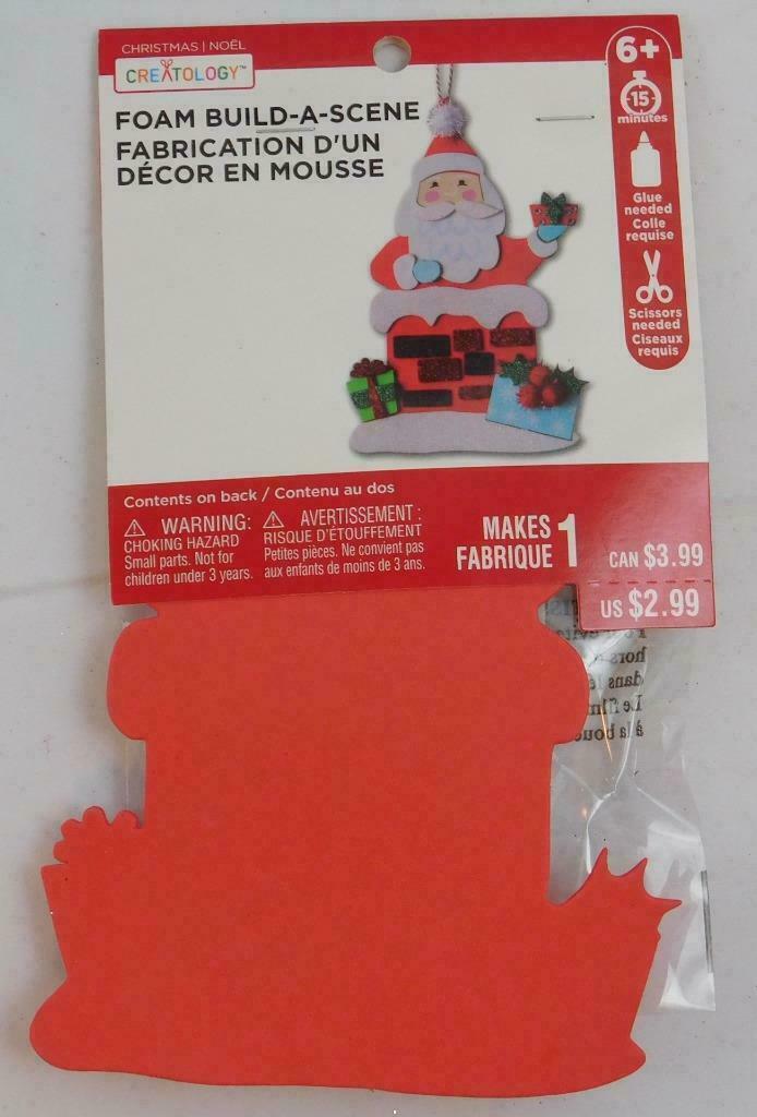 Creatology Foam Build A Scene Craft Kit New Santa in Chimney