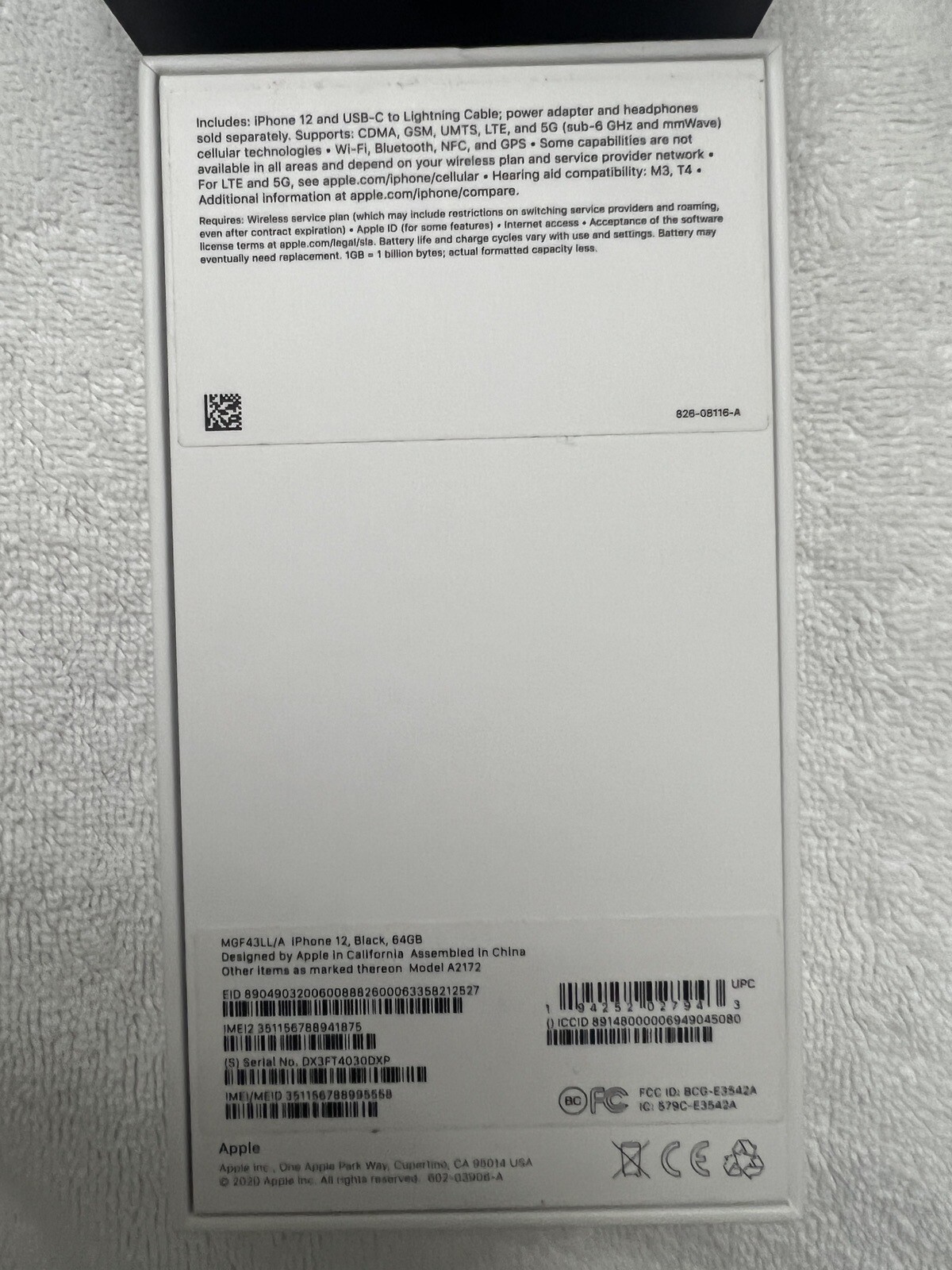 Apple iPhone 8, 8 Plus, 12 Mini, 12, & 12 Boxes