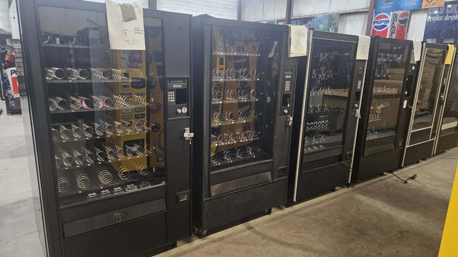 5x AUTOMATIC PRODUCTS AP 123 Studio 3 LCM 933 SNACK VENDING MACHINE MDB $5