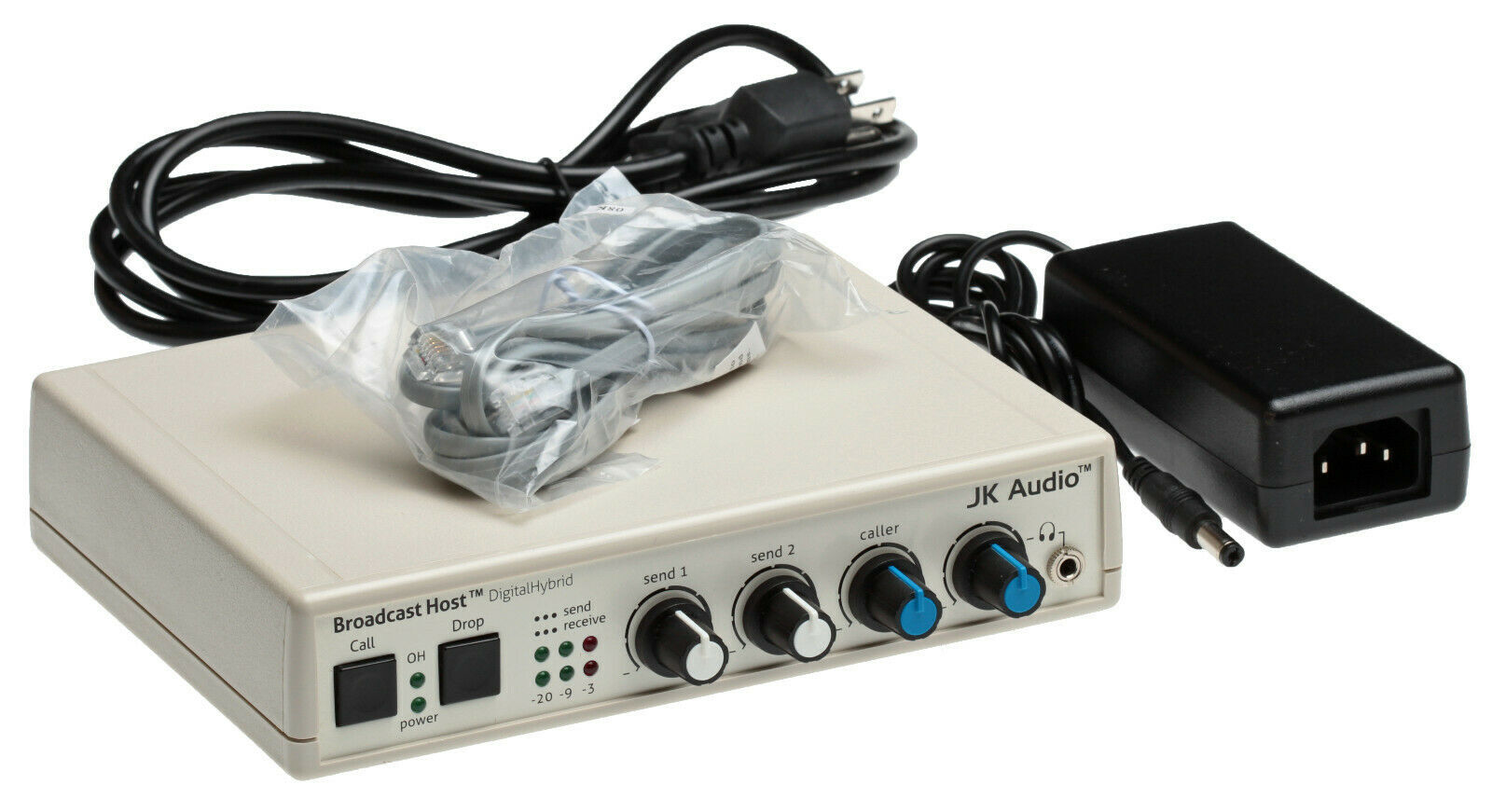 JK Audio Broadcast Host Audio Console Phone Line Interface Digital Hybrid IFB