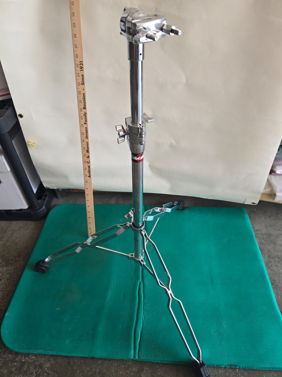 percussion stand double mount, gibraltar, single pivot, adjustable height, used
