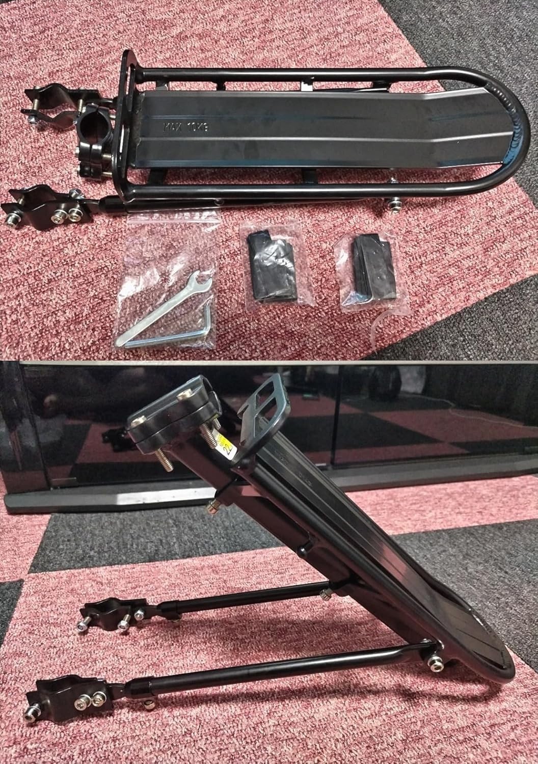 Weather-Resistant Aluminum Cargo Rack for Bikes - Quick Install & 55 lb Load