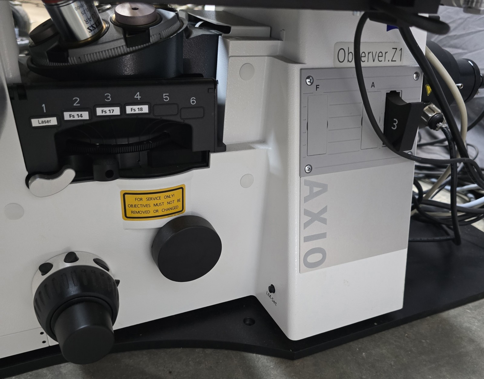 Zeiss Axio Observer Z1 Motorized Inverted Fluorescence Microscope Palm Microbeam
