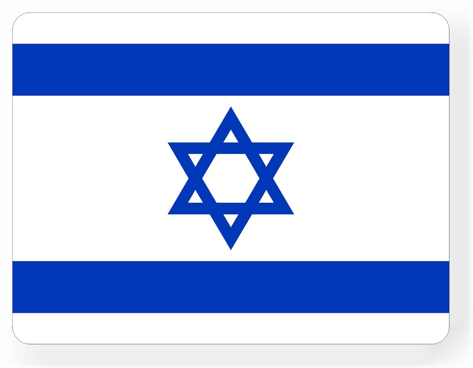 ISRAEL FLAG car magnet  Magnetic Bumper Sticker 5"X3.8"