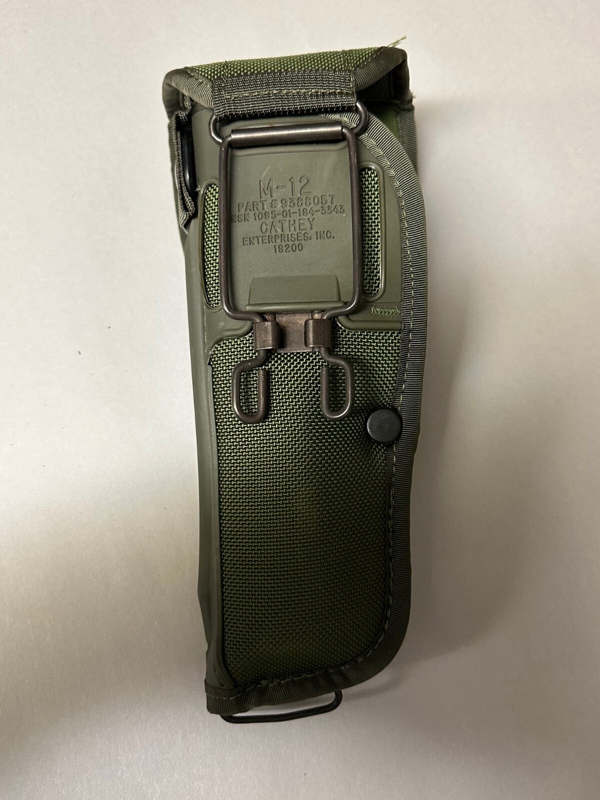US GI BERETTA 92 NYLON O.D. HOLSTER RIGHT HAND. NEW IN PACKAGE.