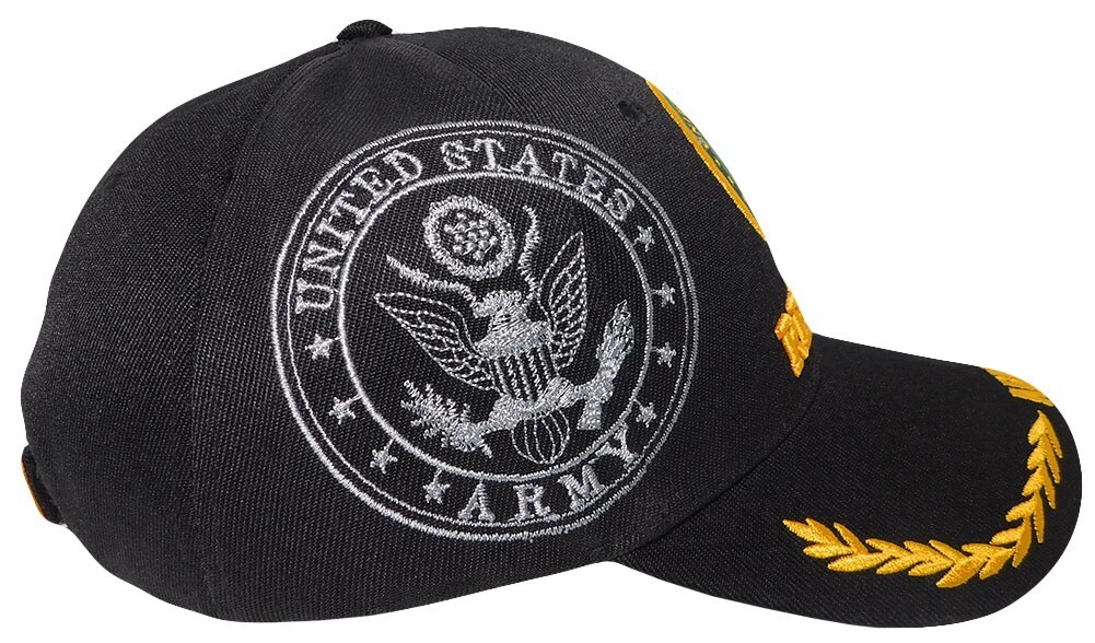 U.S. Army Retired Hat / Army Seal Black Baseball Cap (LICENSED)