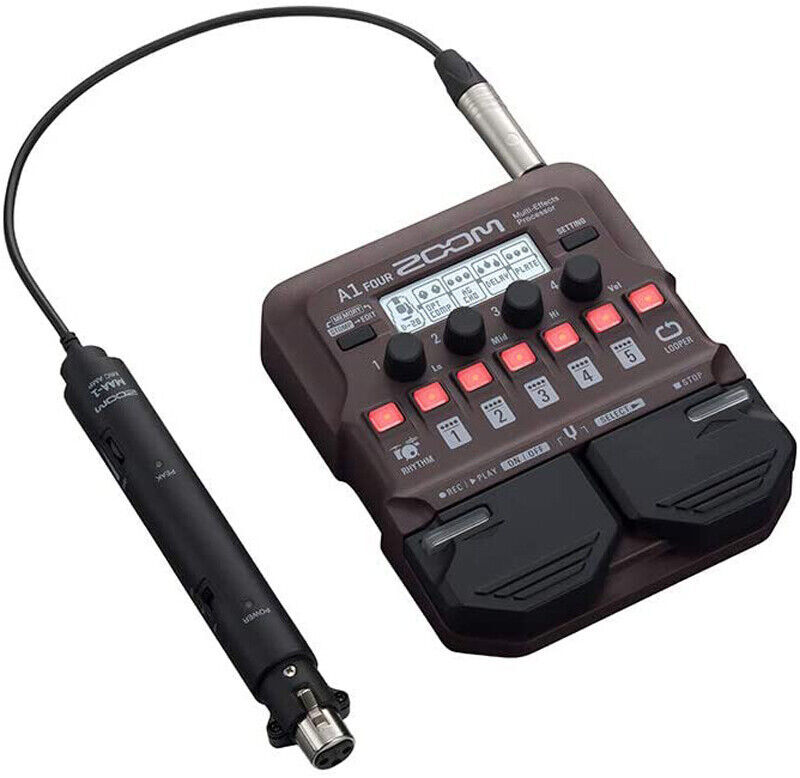 ZOOM A1 FOUR Multi-Effects Pedals Processor for Acoustic Instruments BRAND NEW