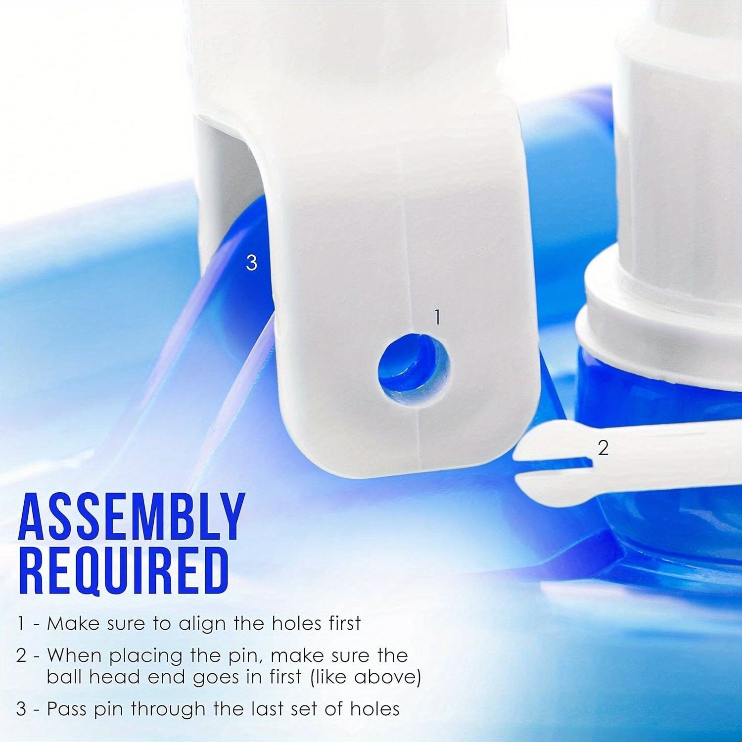 11.4" Weighted Transparent Triangular Pool Vacuum Head w/ Swivel Hose Connection