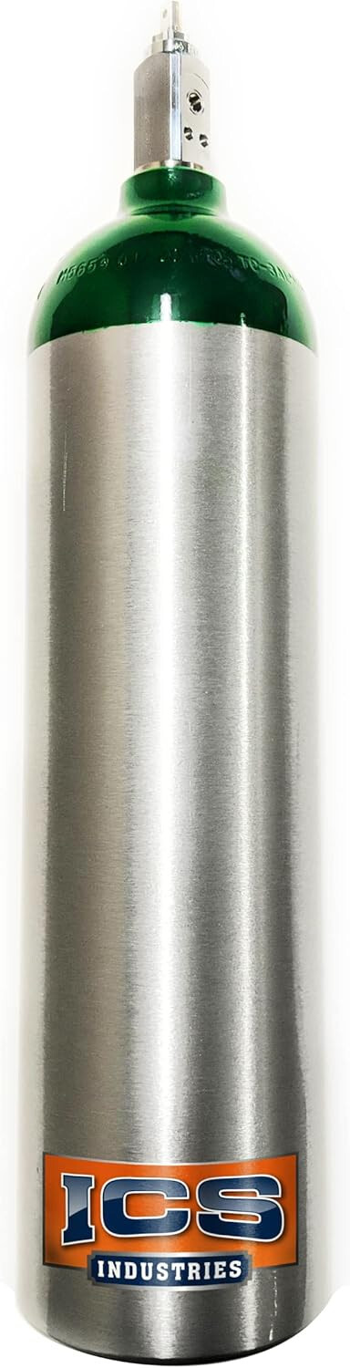 Medical Oxygen Cylinder with CGA870 Post Valve - E Size 23.9 cf (ME) New