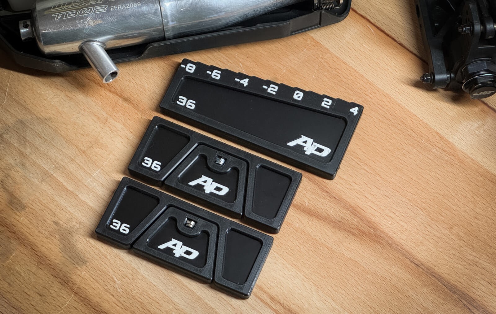 Compact Folding Droop Blocks and Droop Gauge (36mm)