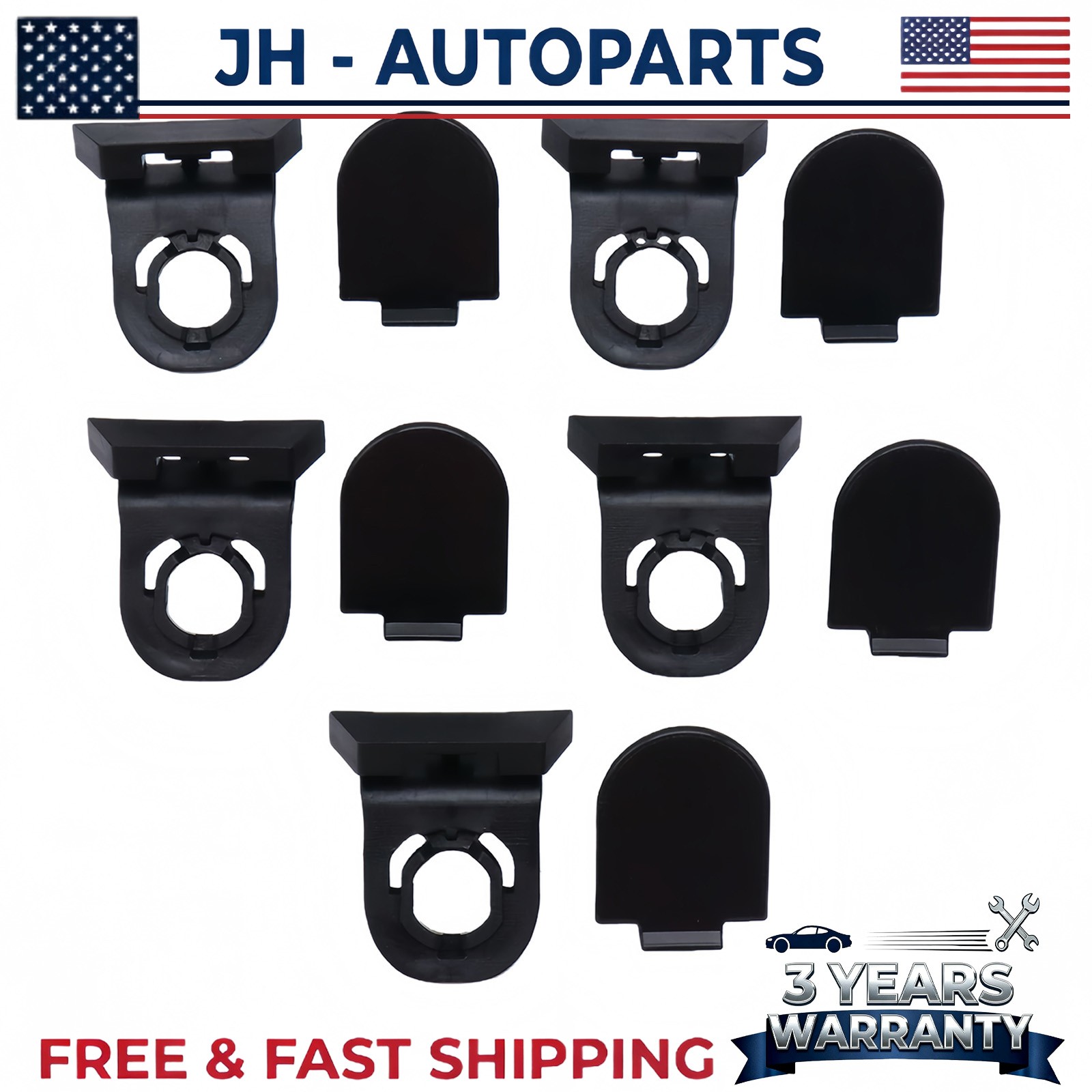 10Pcs BUMPER TO FENDER CLIPS FITS TOYOTA CAMRY SIENNA LEXUS ETC 2018 & UP