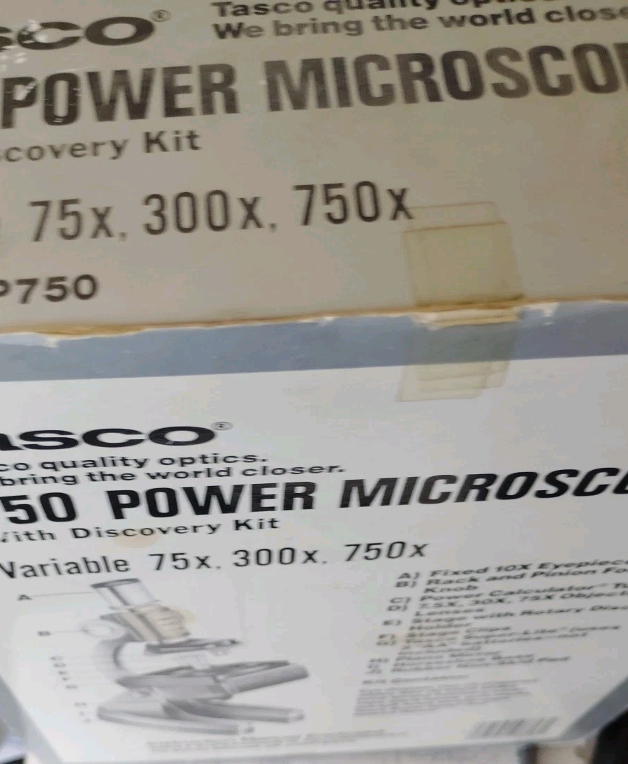 Science Toy - Tasco 750x Microscope set w/ OG Packaging