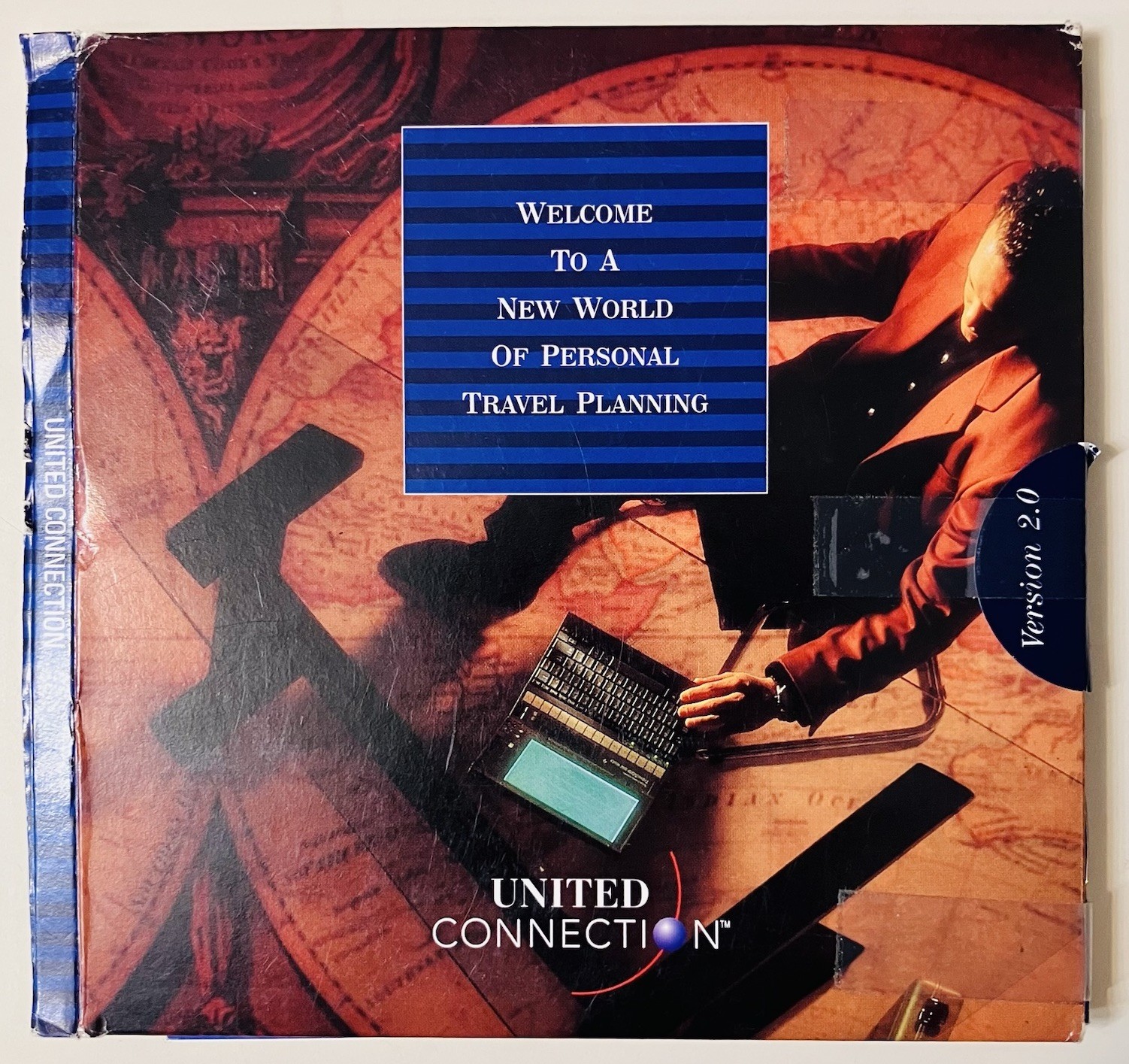 United Connection (1996) Airline Travel Planning CD-ROM v2.0 United Airlines Vtg
