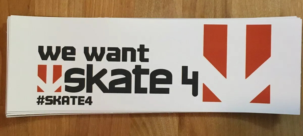 EA SKATE  4 Skate 3 Xbox Playstation Sticker Decal E3
